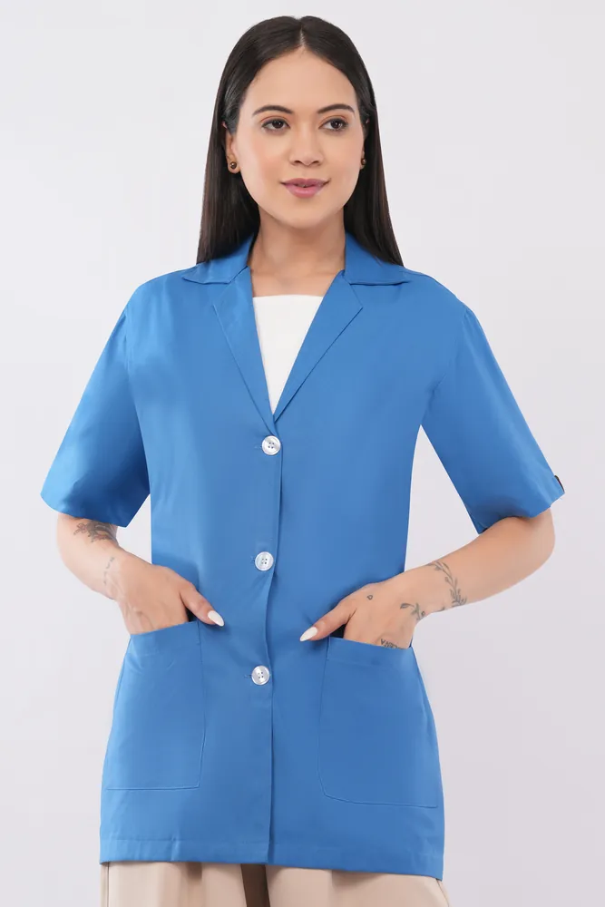 Womens Half Sleeve Apron Spectrum